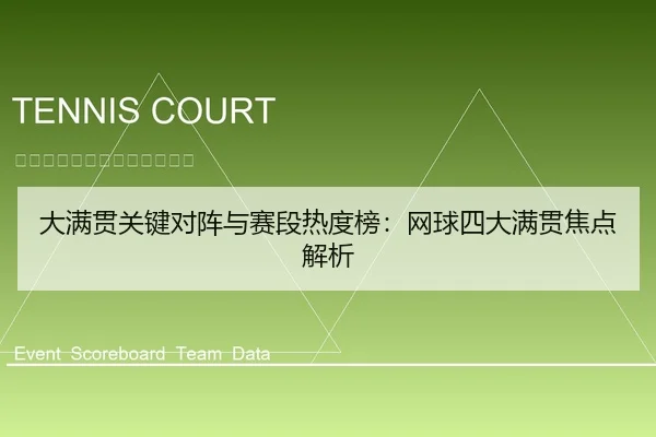 大满贯关键对阵与赛段热度榜：网球四大满贯焦点解析